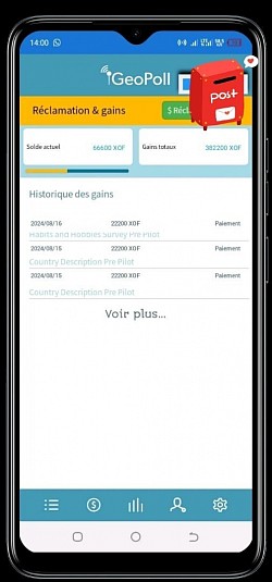 Historiques de paiement sur l'App